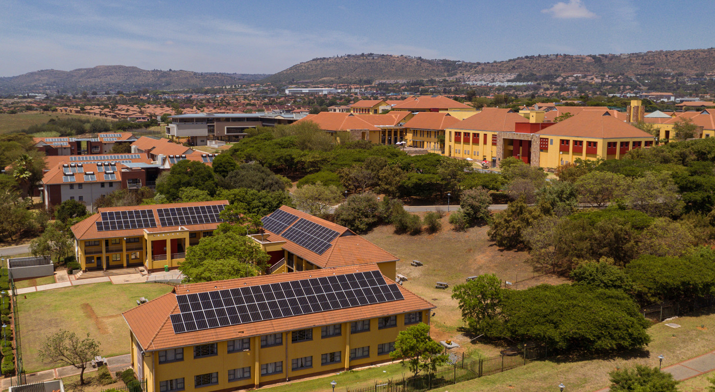 Elevated view of Emeris Ruimsig campus