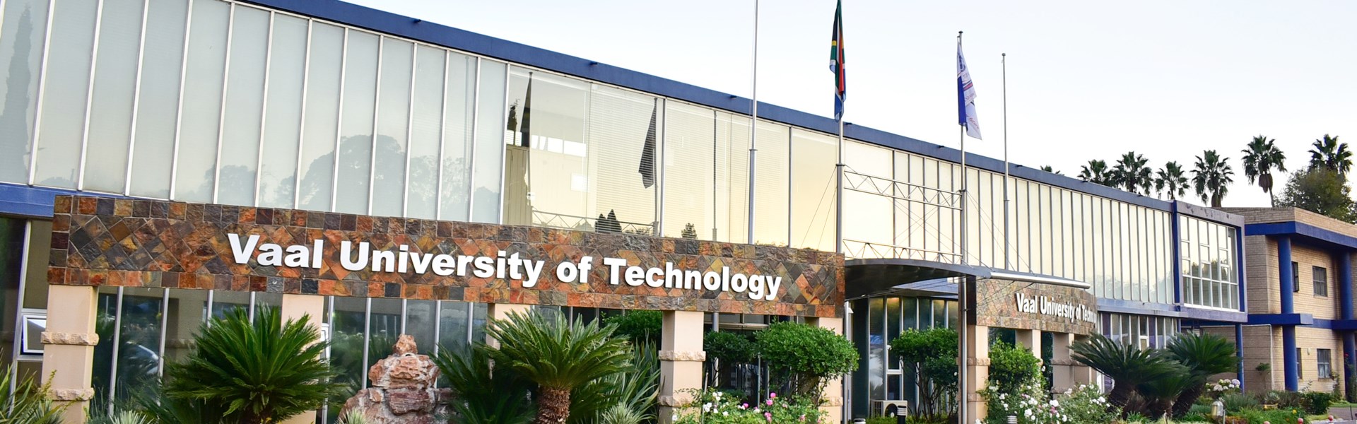 Landscaped entrance to Vaal University of Technology